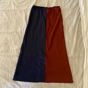 Top shop satin midi skirt
